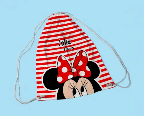 Mochila Personalizada P - 18x25 - Minnie