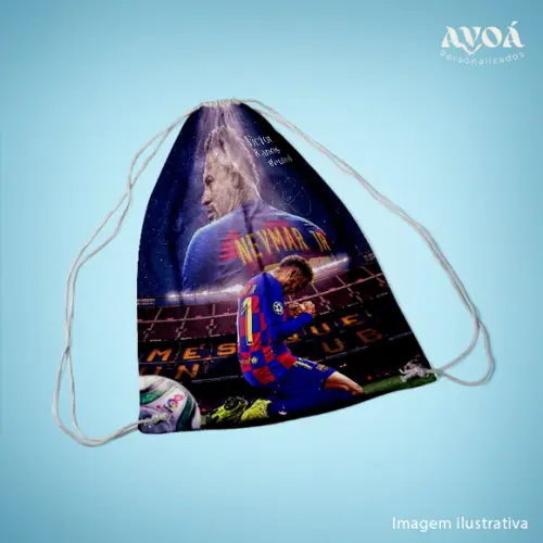 Mochila Saco Personalizada - 28x38cm - Neymar