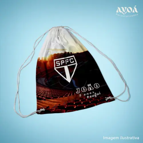 Mochila Saco Personalizada - 28x38cm - São Paulo Fc