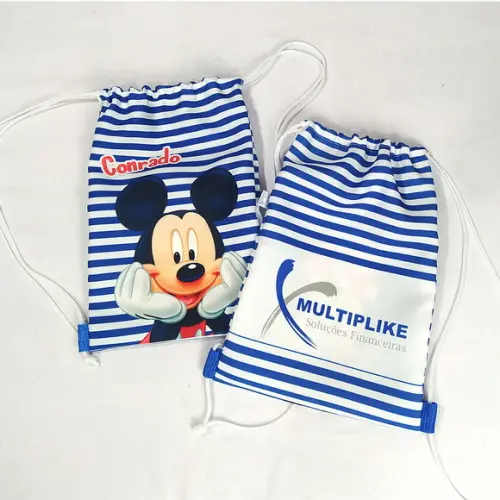 Mochila Saco Personalizada G - 28x38 - Dia das Crianças