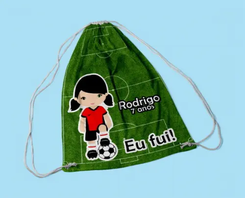 Mochila Saco Personalizada G - 28x38 -futebol