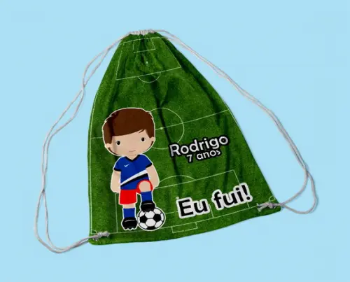Mochila Saco Personalizada G - 28x38 -futebol