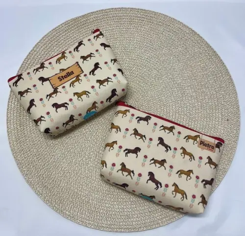 Necessaire Midi - Cavalos Personalizada