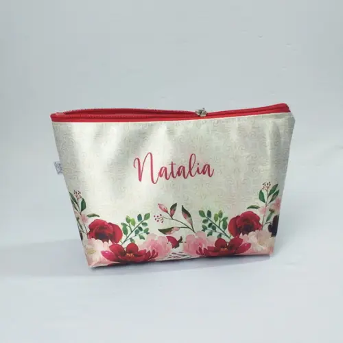 Necessaire Midi G Personalizado com Toque de Cetim