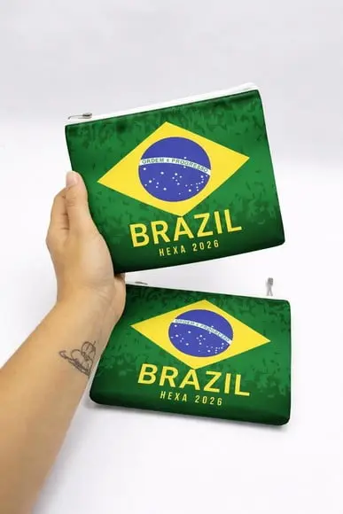 Necessaire Midi M- Brasil/ Copa do Mundo