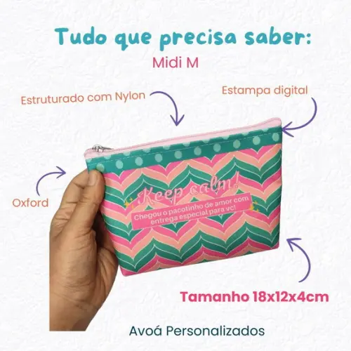 Necessaire Midi M- Personalizado com a Sua Logo
