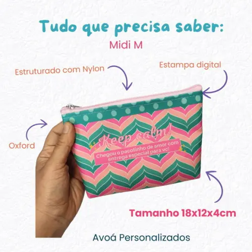 Necessaire Midi M- Personalizado com a Sua Logo