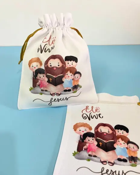 Saco de Oxford Personalizado- 15x20cm - Jessus