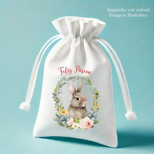 Saco Oxford Personalizado 15x20cm - Páscoa