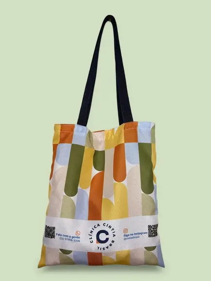 Sacola Personalizada com a Sua Logo + Tag - 30x38cm