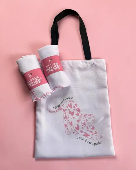 Sacola Personalizada com a Sua Logo + Tag - 30x38cm