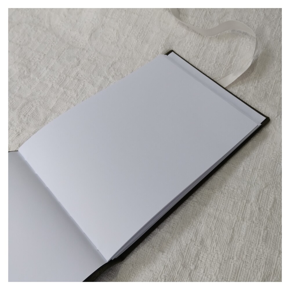 Livro Guestbook Casamento Iniciais e Data Bordados