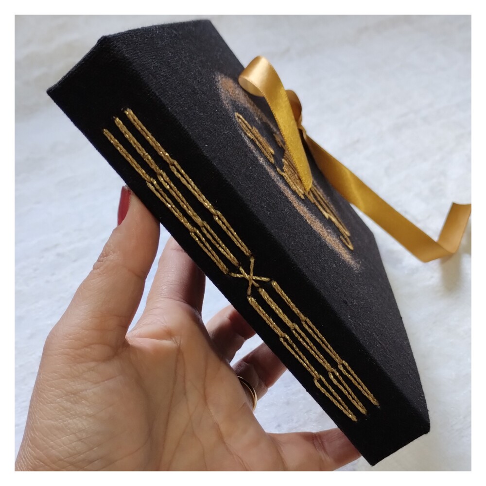 Livro Guestbook Álbum Aniversário Arte Personalizada Bordada