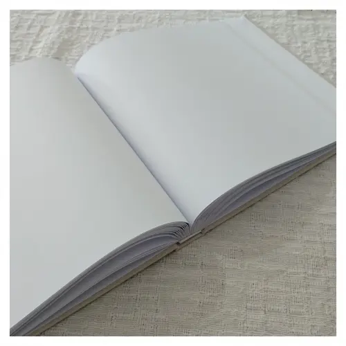 Livro de Registros Quadrado com Bordado Capa e Lombada