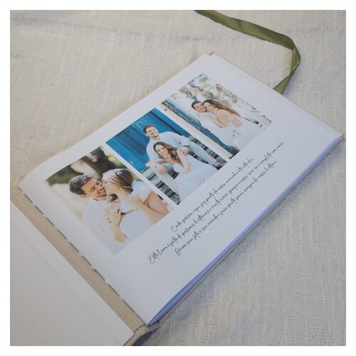 Livro de Visitas A4 com Monograma/arte Bordado