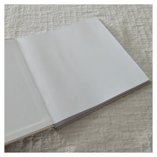 Livro Casamento Quadrado com Bordado Capa e Lombada