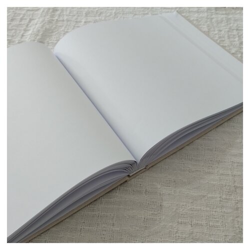 Livro Casamento Quadrado com Bordado Capa e Lombada