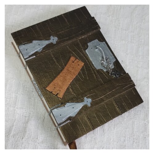 Caderno Sketchbook A6 Acabamento em Pintura com Pingente