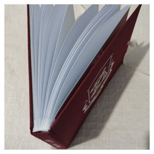 Livro de Visitas Guestbook Arte Personalizada Bordada Capa e Lomb