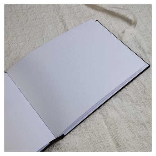 Livro de Assinaturas Casamento - Guestbook com Nomes e Data Borda