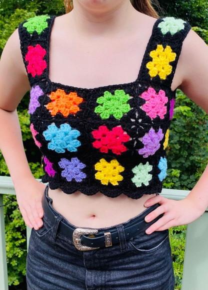 Blusa / cropped crochê