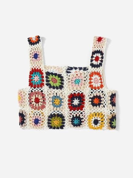 Blusa / cropped crochê