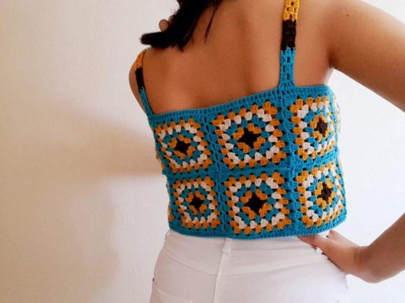 Blusa / cropped crochê