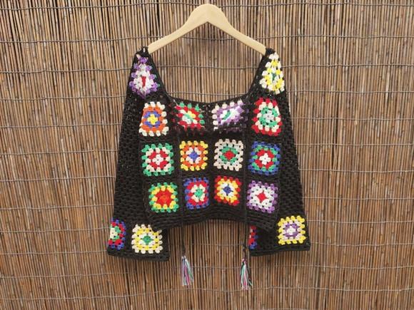 Blusa de crochê