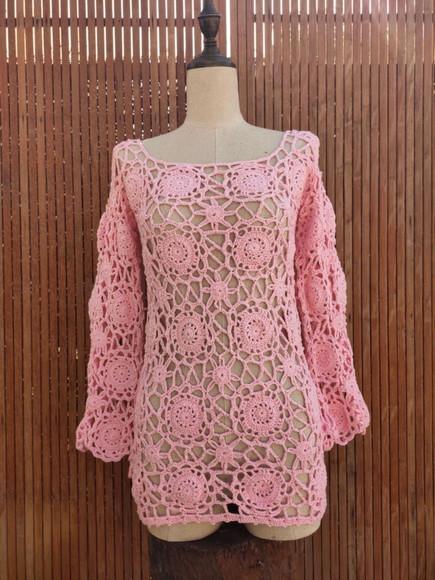Blusa de crochê