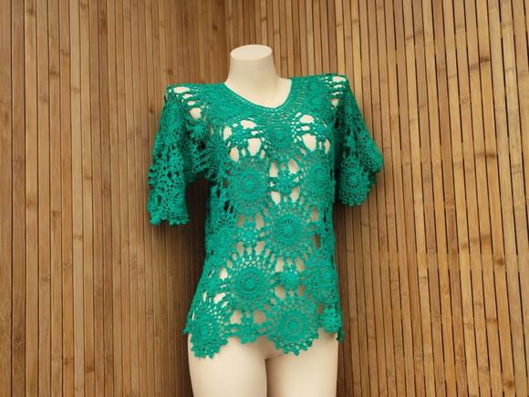 Blusa de crochê