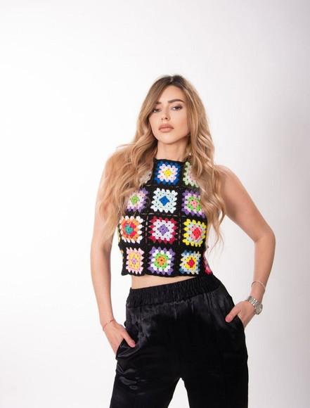 Blusa de crochê