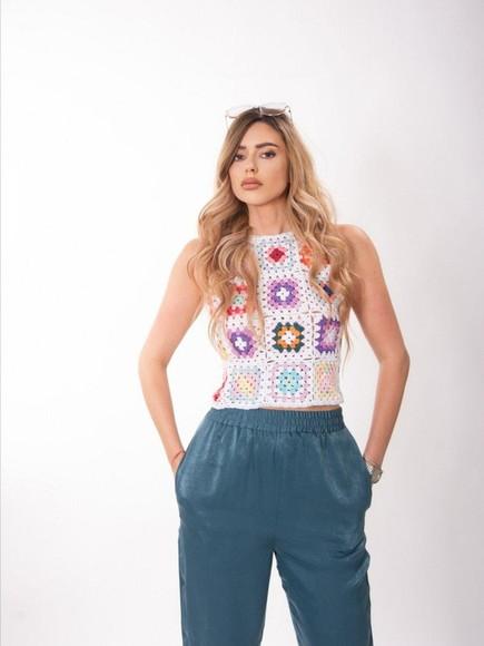 Blusa de crochê