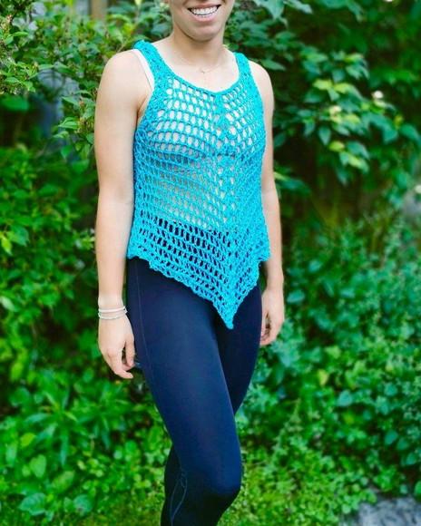 Blusa de crochê