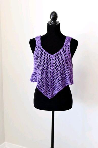 Blusa de crochê