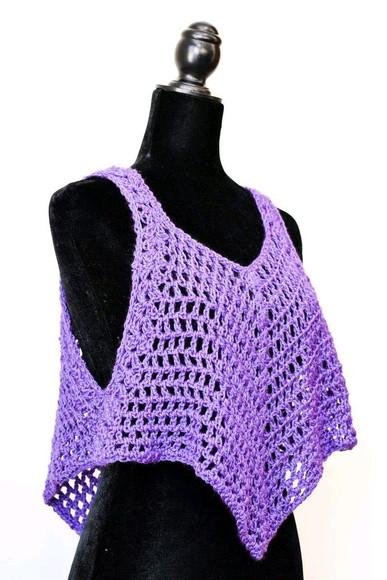 Blusa de crochê