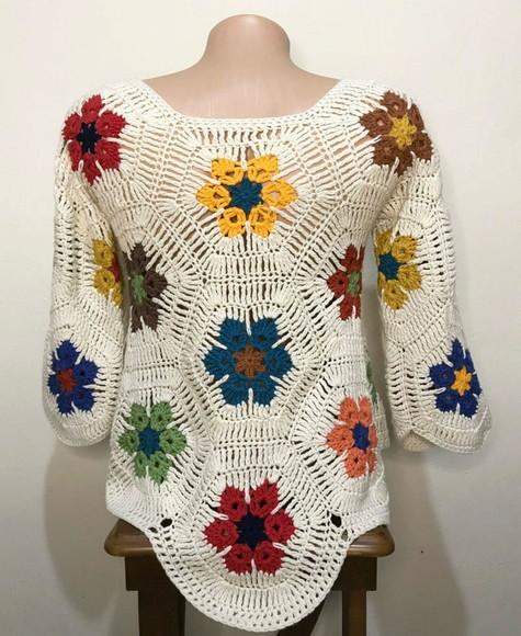 Blusa De Crochê