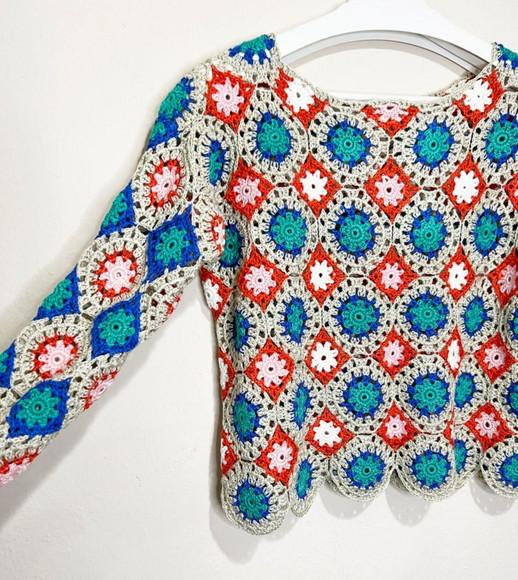 Blusa De Crochê / Casaquinho