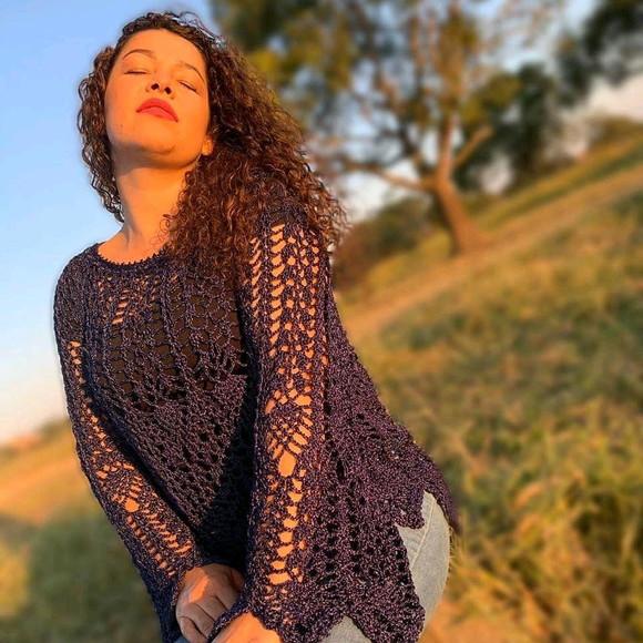 Blusa de crochê Raquel