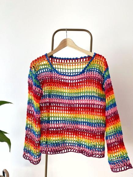 blusa moda praia em crochê