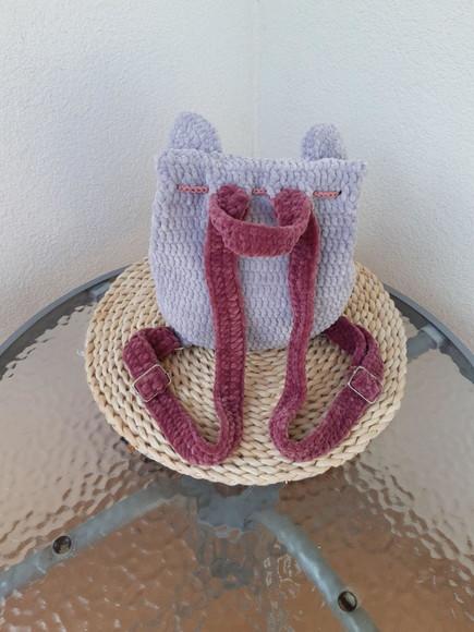 Bolsa de Crochê Gatinho