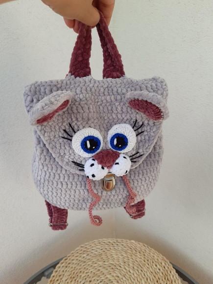 Bolsa de Crochê Gatinho