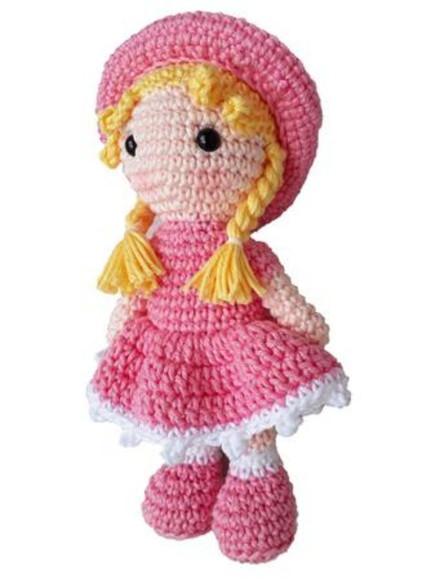 Boneca Barbie de Crochê Amigurumi