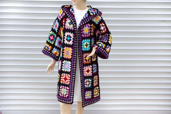 cardigan de crochê