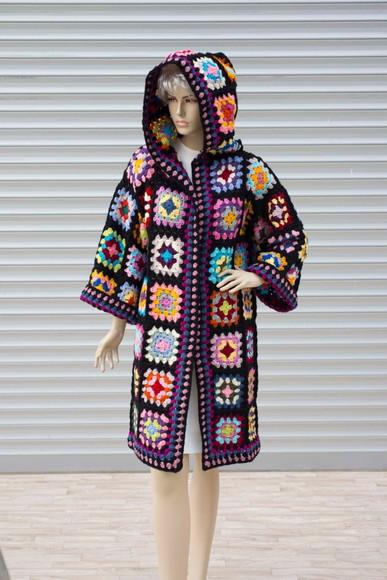 cardigan de crochê