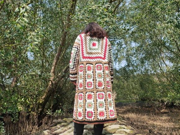 cardigan de crochê