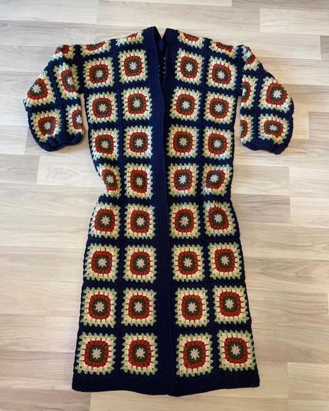 cardigan de crochê