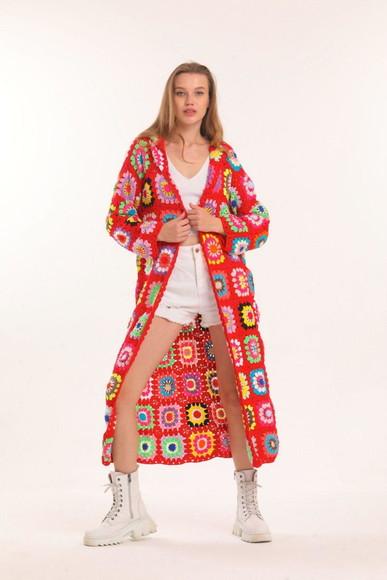 cardigan de crochê
