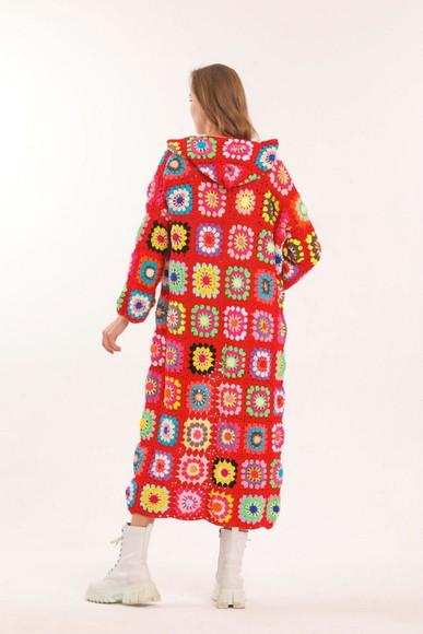 cardigan de crochê