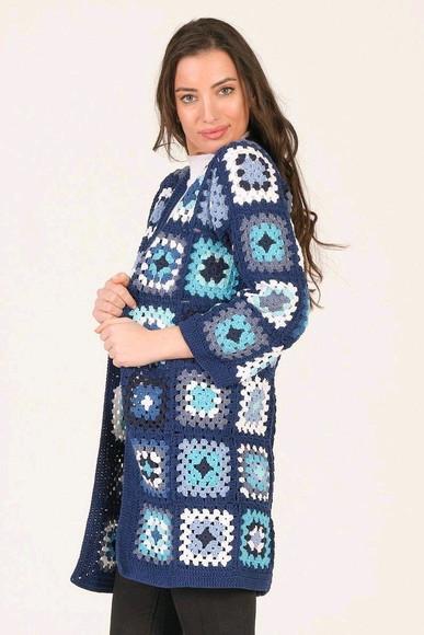 cardigan de crochê