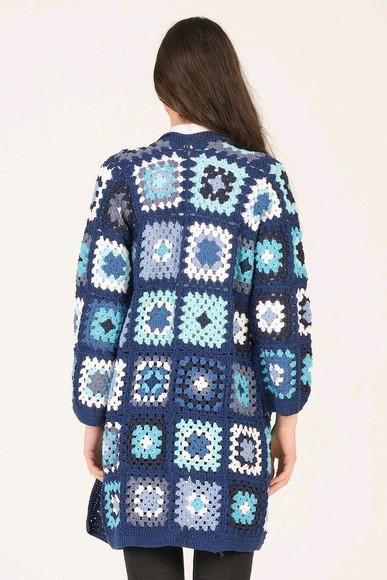 cardigan de crochê